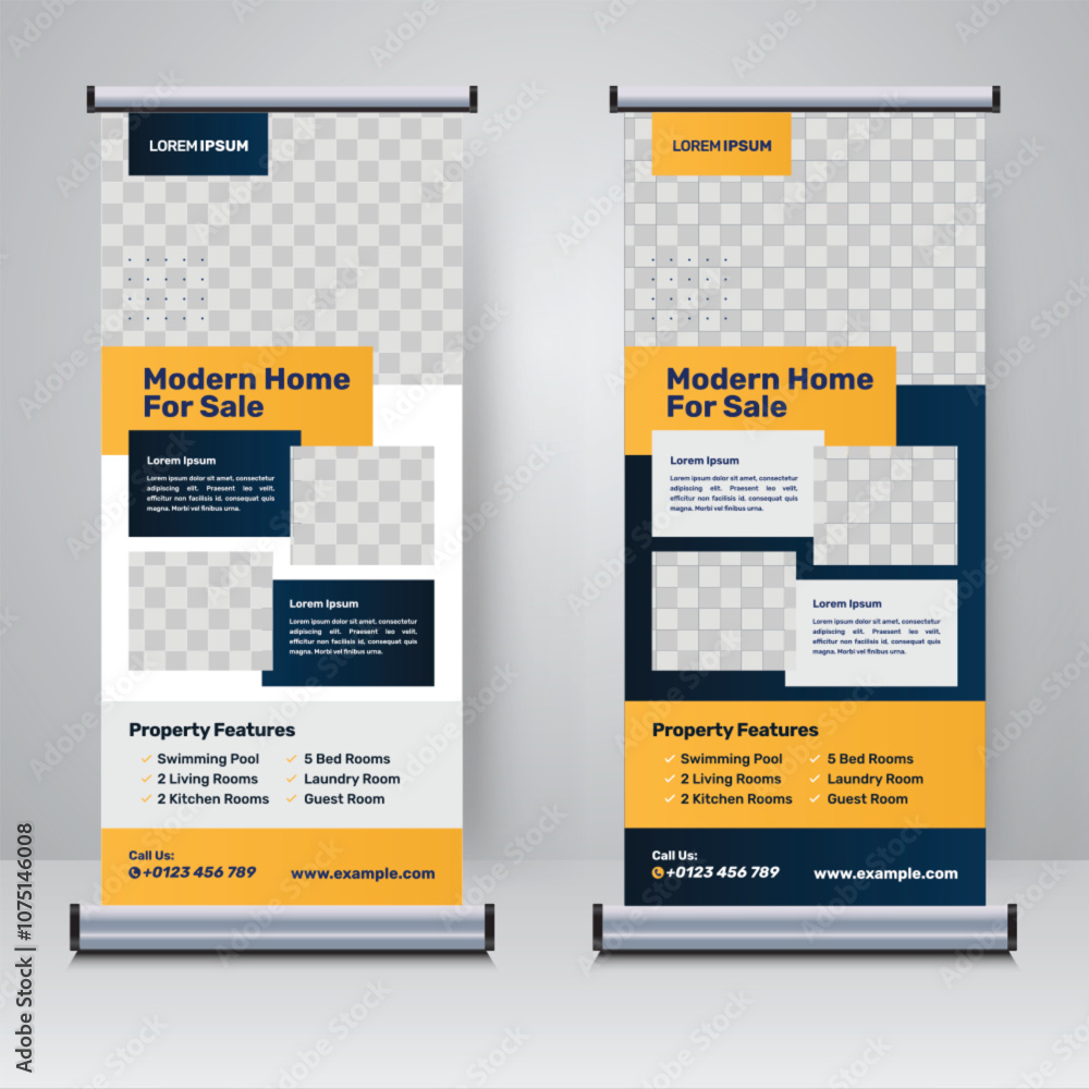 Property, real estate roll up or x banner template
Property, real estate roll up or x banner template