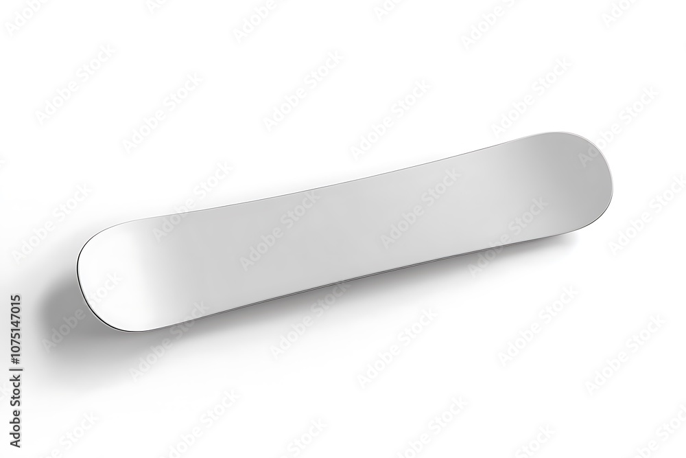 White snowboard design mockup isolated back side view, 3d rendering. Clear snow board mockup White snowboard design mockup isolated back side view, 3d rendering. Clear snow board mockup