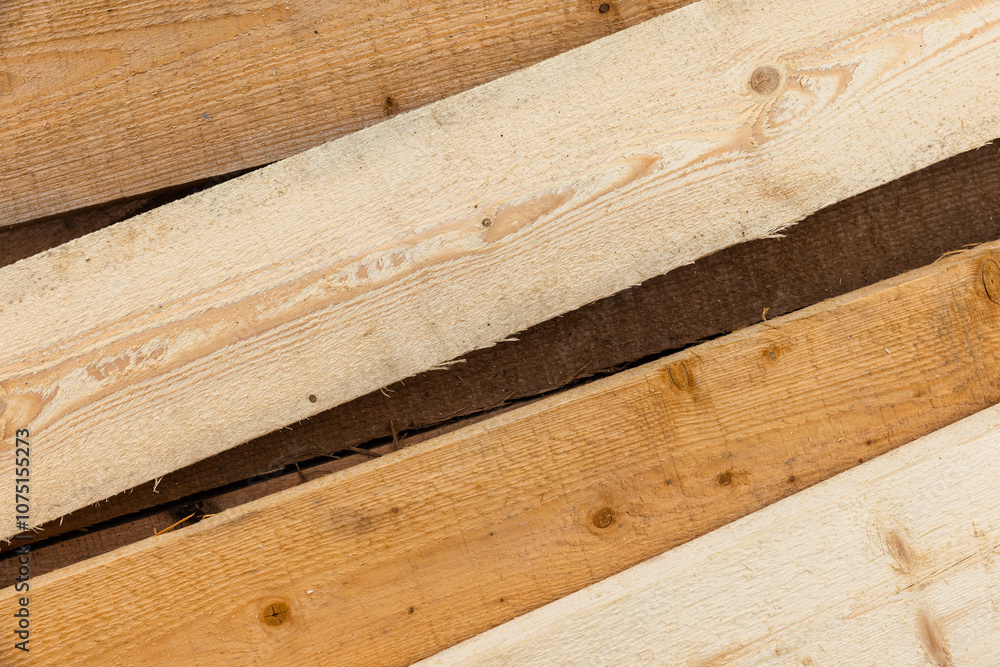 Stack of new pine wood boards, background texture Stack of new pine wood boards, background texture