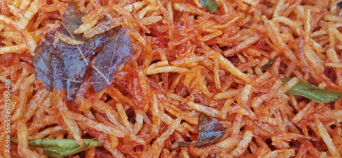 Wallpaper Mural Kentang kering mustofa balado or dried crispy spicy potatoes is delicious traditional food from Indonesia Torontodigital.ca