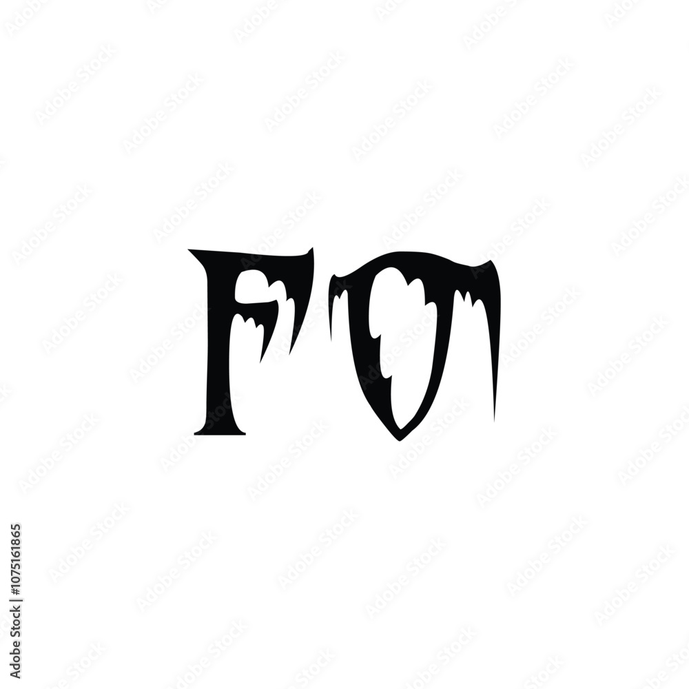 FO monogram logo design letter text name symbol monochrome logotype alphabet character simple logo FO monogram logo design letter text name symbol monochrome logotype alphabet character simple logo