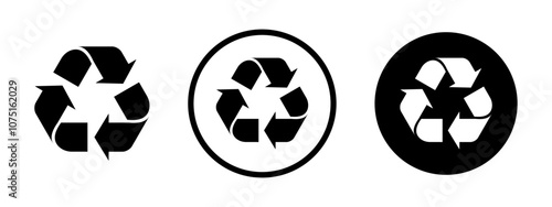Recycle icon set
