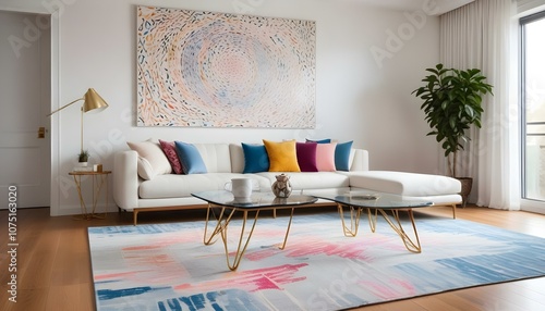 Fototapeta Naklejka Na Ścianę i Meble -  Photo interior modern design room 3d illustration