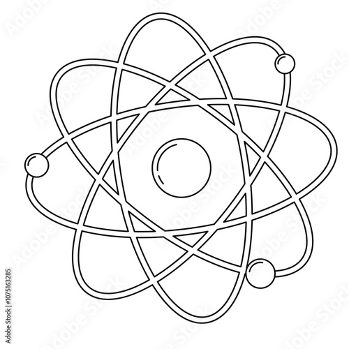 Science and Reseach Atom Doodle