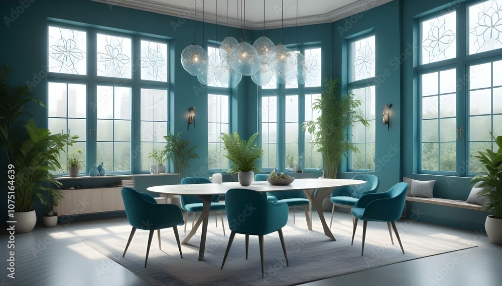 Photo interior modern design room 3d illustration Photo interior modern design room 3d illustration