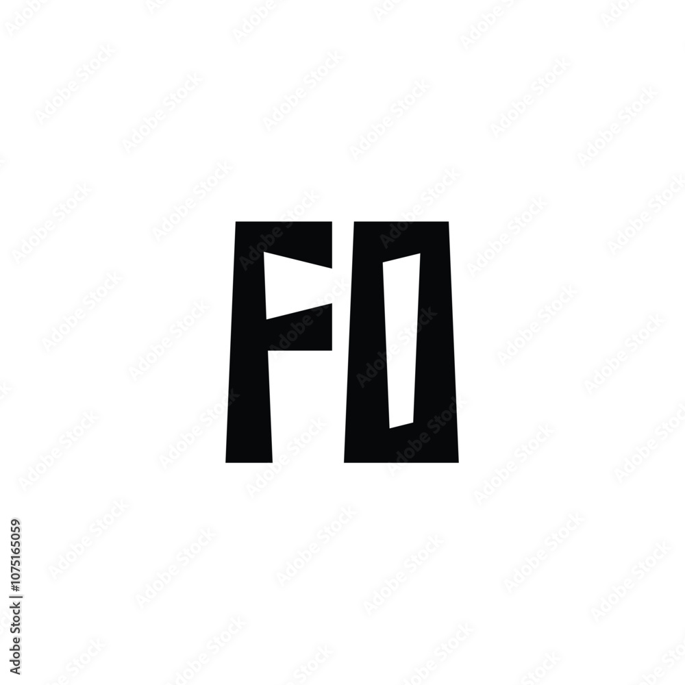 FO monogram logo design letter text name symbol monochrome logotype alphabet character simple logo FO monogram logo design letter text name symbol monochrome logotype alphabet character simple logo