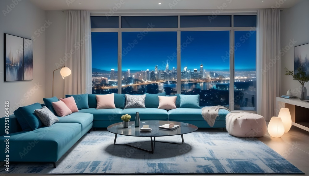 Photo interior modern design room 3d illustration Photo interior modern design room 3d illustration