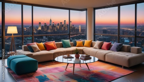 Fototapeta Naklejka Na Ścianę i Meble -  Photo interior modern design room 3d illustration