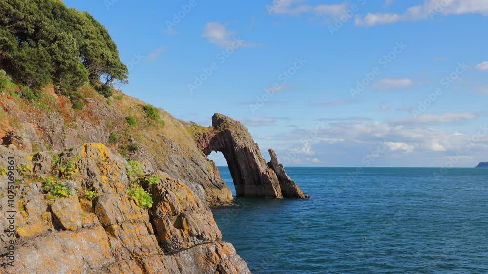 The natural beauty of Devon in England, United Kingdom constituting the English Riviera. The natural beauty of Devon in England, United Kingdom constituting the English Riviera.