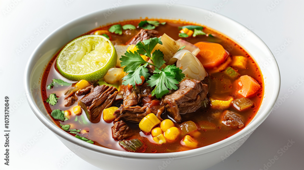 Caldo de Res - Traditional Mexican Beef Soup with Vegetables Caldo de Res - Traditional Mexican Beef Soup with Vegetables