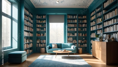 Fototapeta Naklejka Na Ścianę i Meble -  Photo interior modern design room 3d illustration