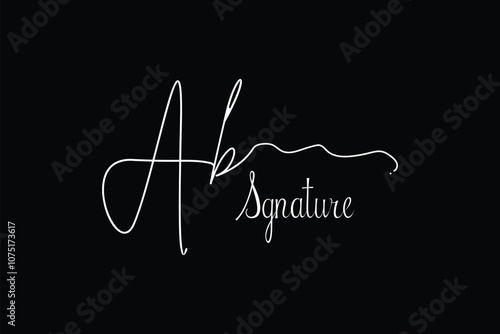 Ab Handwriting signature logo. Ab Hand drawn Calligraphy lettering Vector. Ab letter real estate, beauty, photography letter logo design,
