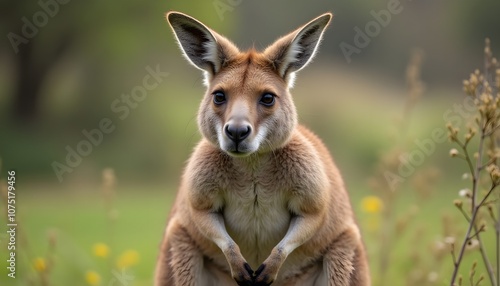 Majestic Kangaroo Grazing in the Australian Outback