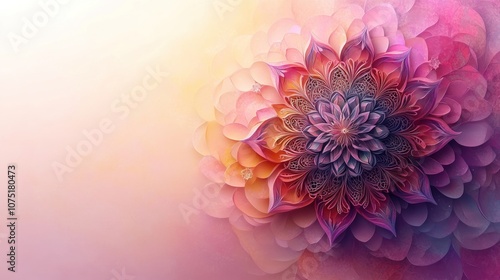 Colorful islamic background , AI generated