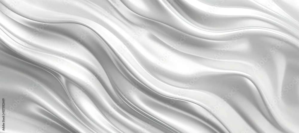glowing silver white wave background, chrome 25 glowing silver white wave background, chrome 25