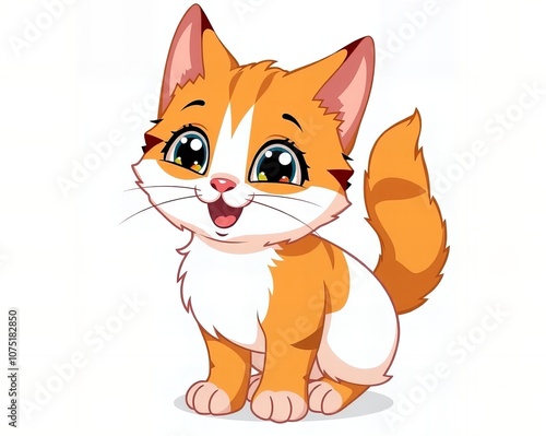 a photography of a cartoon cat with a surprised look on its face.