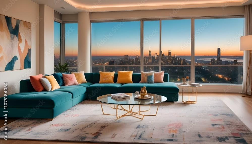 Fototapeta premium Photo interior modern design room 3d illustration