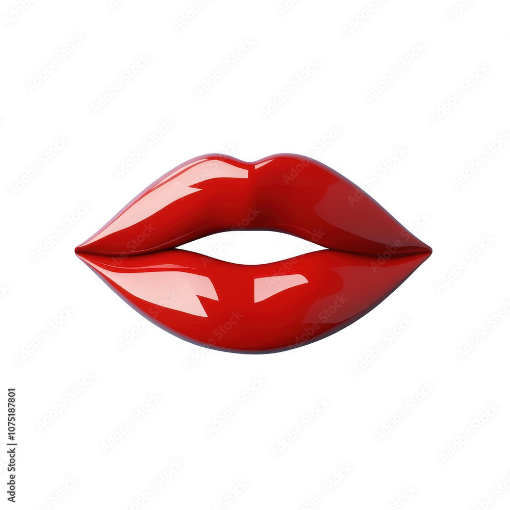 Alluring Crimson Lips: A Captivating Closeup Alluring Crimson Lips: A Captivating Closeup