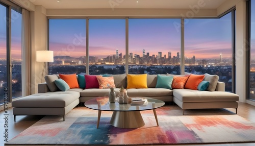 Fototapeta Naklejka Na Ścianę i Meble -  Photo interior modern design room 3d illustration