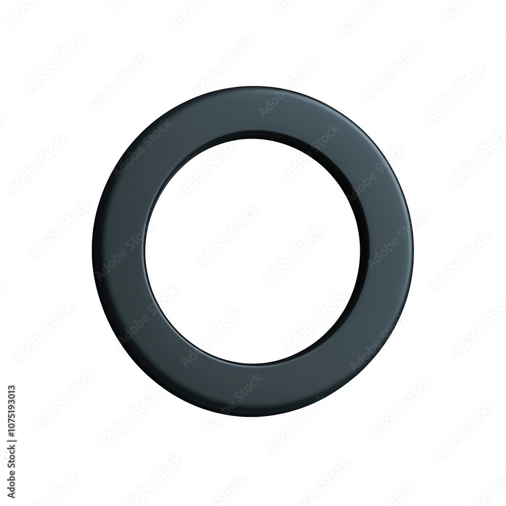 Minimalist Black Circular Frame on White Background Minimalist Black Circular Frame on White Background