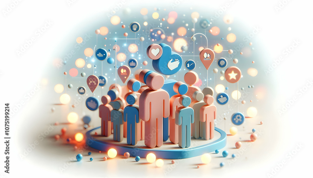 3D Bokeh Community Support Concept Blurred Lights Digital Art Background Assistance Symbol Community Care Elements Copy Space Icon Isolated White Background 3D Bokeh Community Support Concept Blurred Lights Digital Art Background Assistance Symbol Community Care Elements Copy Space Icon Isolated White Background