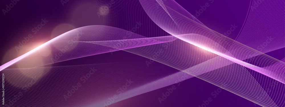 Obraz premium Colorful Abstract Wave Background Modern Tech