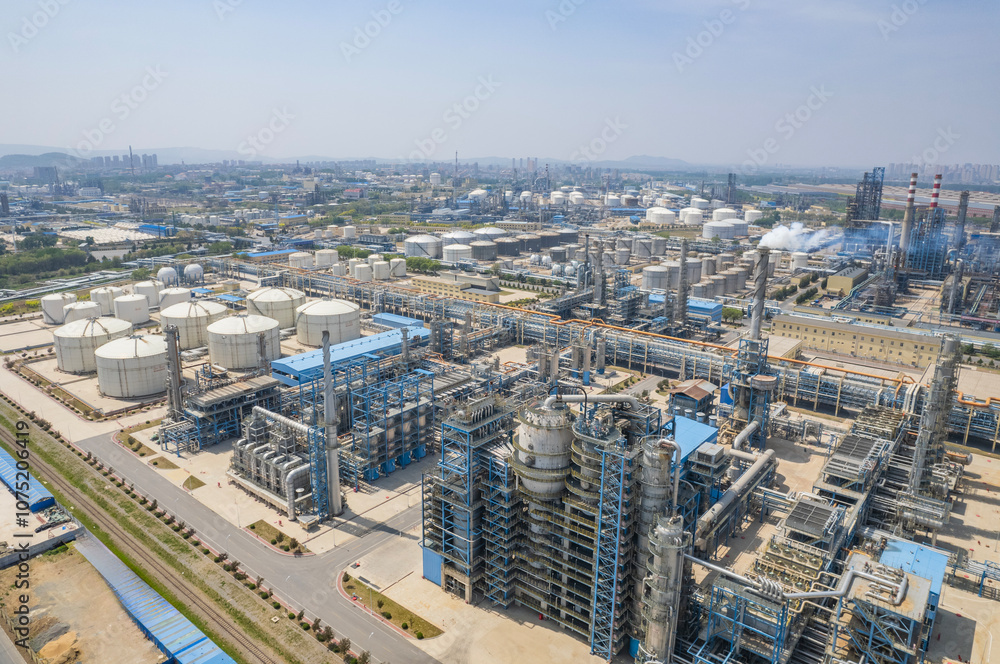 Liaoning Liaoyang aromatics base landscape Liaoning Liaoyang aromatics base landscape
