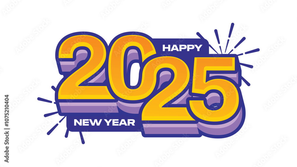 Happy New Year 2025 Text Effects Typography Vector Design Happy New Year 2025 Text Effects Typography Vector Design