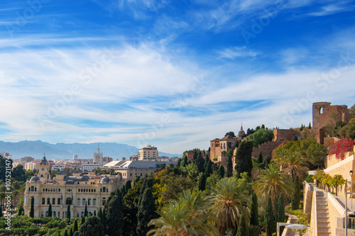 Ayuntamiento de Málaga. View of Malaga City Hall, Malaga, Andalusia, Spain.