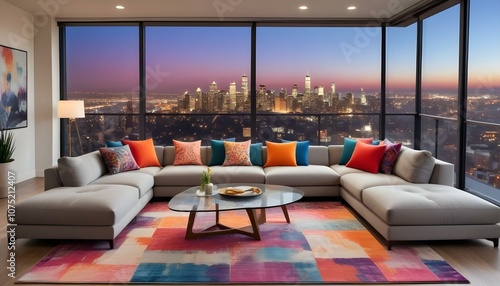 Fototapeta Naklejka Na Ścianę i Meble -  Photo interior modern design room 3d design