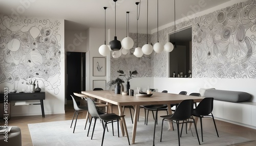 Fototapeta Naklejka Na Ścianę i Meble -  Photo interior modern design room 3d design