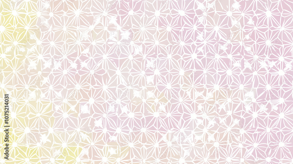 Delicate Pastel Floral Geometric Pattern on Subtle Gradient Background Delicate Pastel Floral Geometric Pattern on Subtle Gradient Background