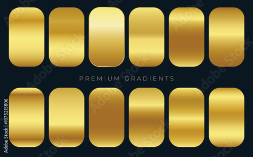 metallic gold gradients golden colour