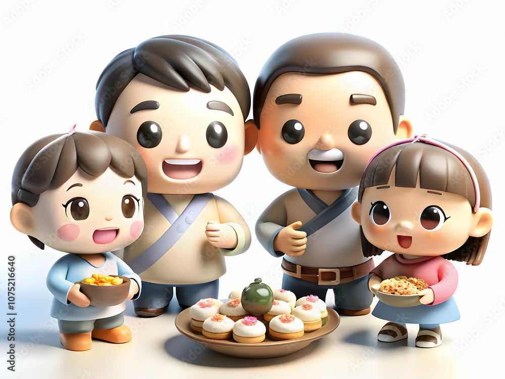 Candid Family Sharing Seollal Sweets Snacks Joyful Moments Festive Togetherness Cultural Tradition with Ample Copy Space - Capture Family Bonding During Seollal Celebrations in Stock Photography Candid Family Sharing Seollal Sweets Snacks Joyful Moments Festive Togetherness Cultural Tradition with Ample Copy Space - Capture Family Bonding During Seollal Celebrations in Stock Photography
