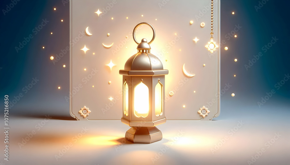3D Minimalist Plain Background Glowing Lantern Isra Miraj Guidance Hope Copy Space for Text Branding Serene Designs Cute Chibi Icon Isolated White Background 3D Minimalist Plain Background Glowing Lantern Isra Miraj Guidance Hope Copy Space for Text Branding Serene Designs Cute Chibi Icon Isolated White Background