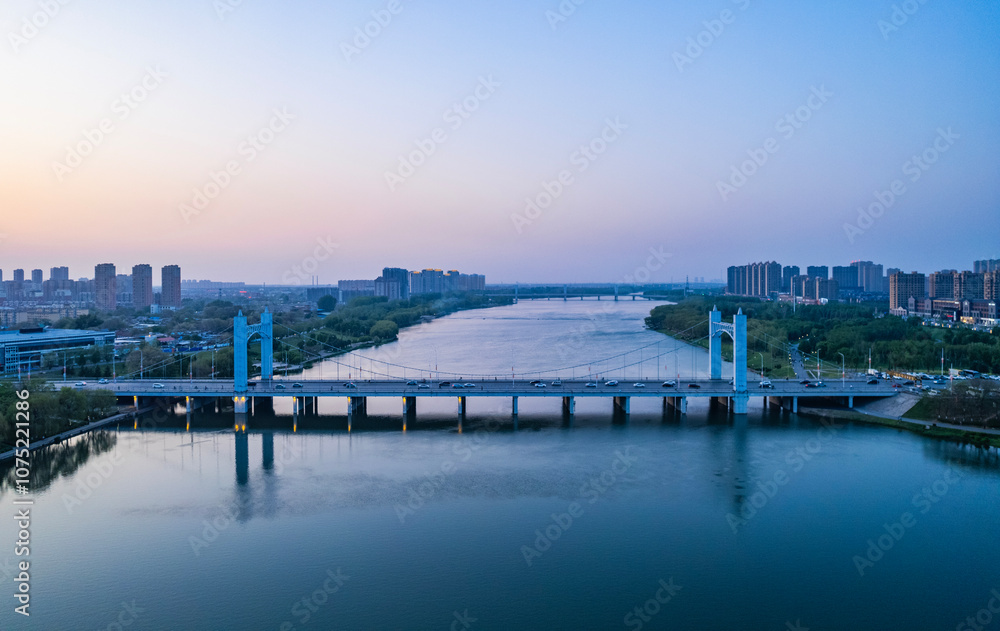 Fototapeta premium Landscape of Taizi River in Liaoyang, Liaoning province