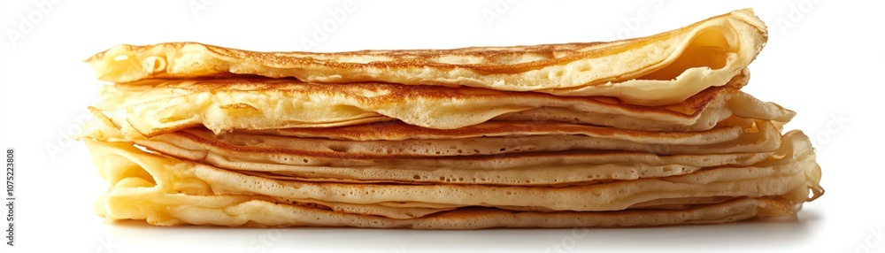 Stack of delicious pancakes on a white isolated background. Stack of delicious pancakes on a white isolated background.