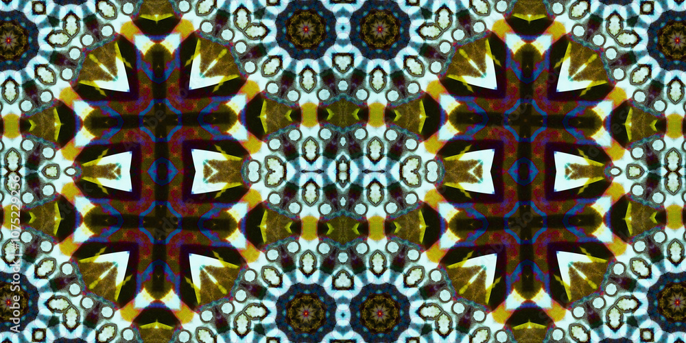 Seamless kaleidoscope pattern. The texture of the woven pattern. Endless pattern Seamless kaleidoscope pattern. The texture of the woven pattern. Endless pattern