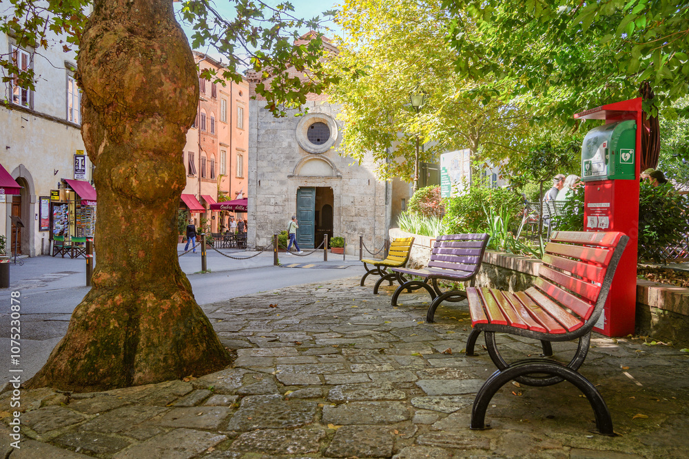 Obraz premium Scenic landscape from Volterra medieval town of Toscana, Italy, Europe 