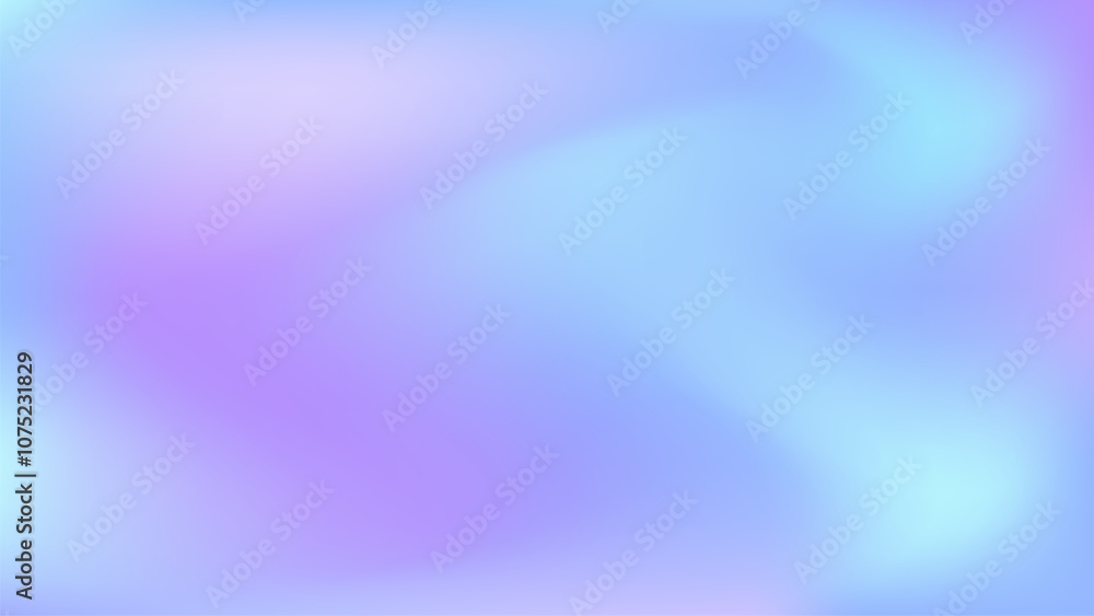 Fototapeta premium Color gradient background, abstract pastel rainbow. Violet pink blue chrome iridescent color banner gradation texture, vector hologram blur abstract background