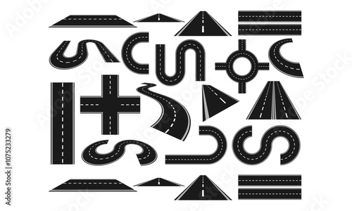 Collection of Road Elements for Transportation Planning Design