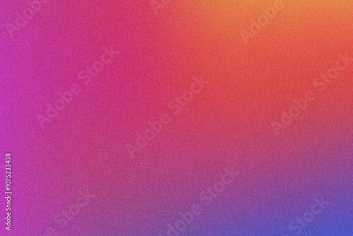 Abstract grainy textured gradient background with vibrant pink, orange and blue tones