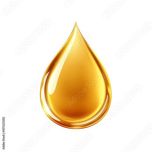 Golden oil drop