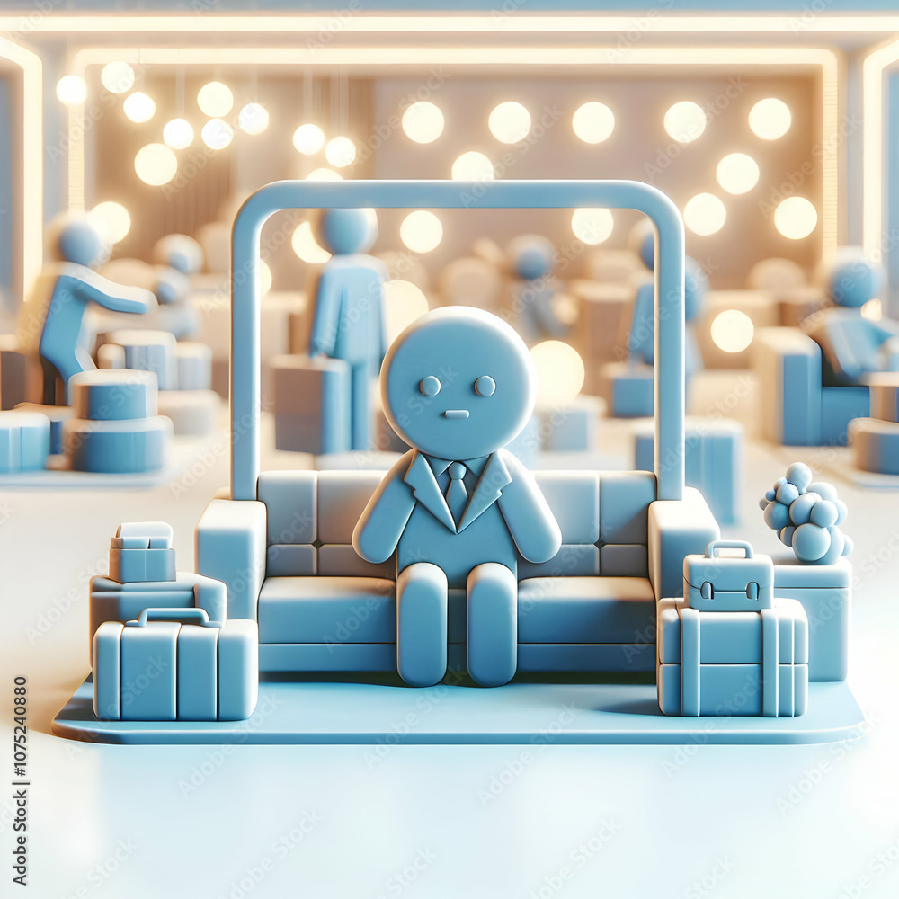 3D Bokeh Business Lounge Concept Soft Bokeh Lights Relaxing Somber Atmosphere Blue Monday Magazine Advertisement Copy Space 3D Icon Isolated White Background 3D Bokeh Business Lounge Concept Soft Bokeh Lights Relaxing Somber Atmosphere Blue Monday Magazine Advertisement Copy Space 3D Icon Isolated White Background