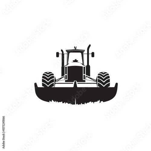 Plow In cartoon, hand-drawn flat style. image for social media, websites and UI. Isolated 2D vector design in logo, icon, sketch style, simple line vector, single color. AI Generative Art.