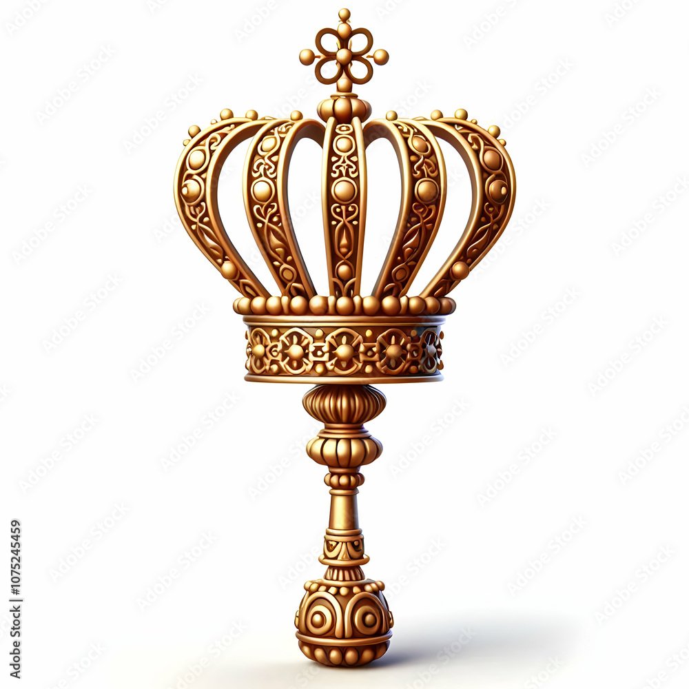 3D Reyes Magos Scepter Vector Concept Detailed Ceremonial Scepter Intricate Designs Isolated White Background Infographic Symbolizing Authority Tradition Reyes Magos 3D Icon 3D Reyes Magos Scepter Vector Concept Detailed Ceremonial Scepter Intricate Designs Isolated White Background Infographic Symbolizing Authority Tradition Reyes Magos 3D Icon
