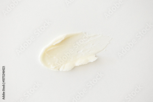 Lip balm texture minimalist skincare smear