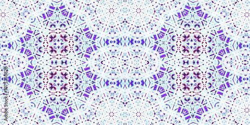 Seamless kaleidoscope pattern. The texture of the woven pattern. Endless pattern