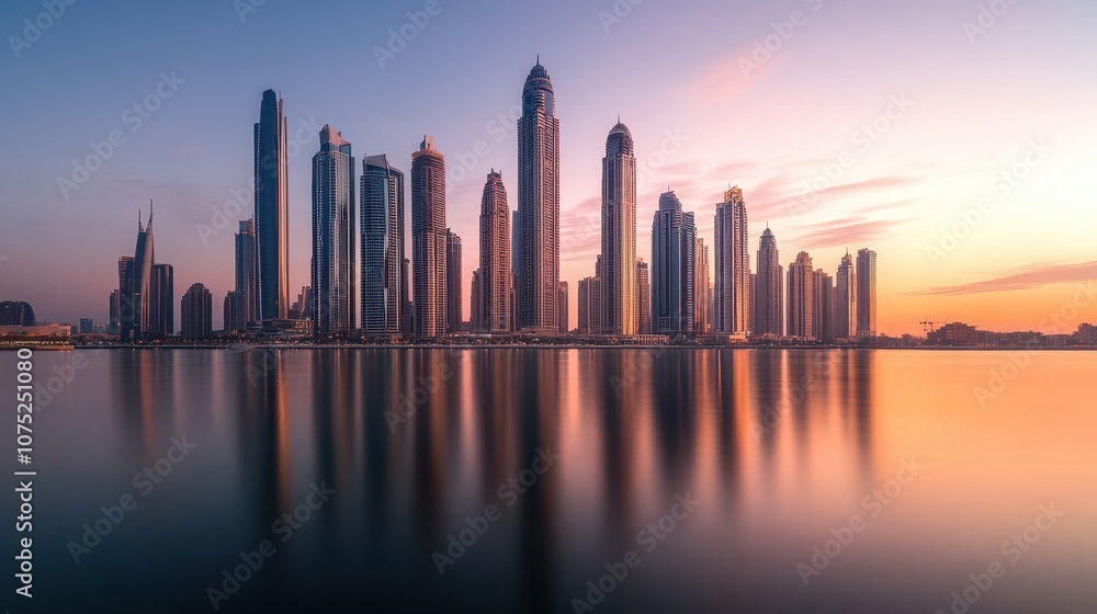 A panoramic view of a city skyline during golden hour, with skyscrapers reflecting the warm light, showcasing the beauty of urban living. A panoramic view of a city skyline during golden hour, with skyscrapers reflecting the warm light, showcasing the beauty of urban living.