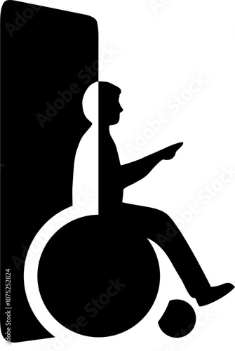 Wheelchair user access through doors and buildings